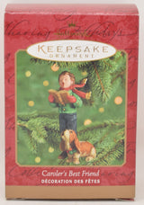 Hallmark Ornament Carolers Best Friend Hound Dog Christmas Tree 2000 NIB