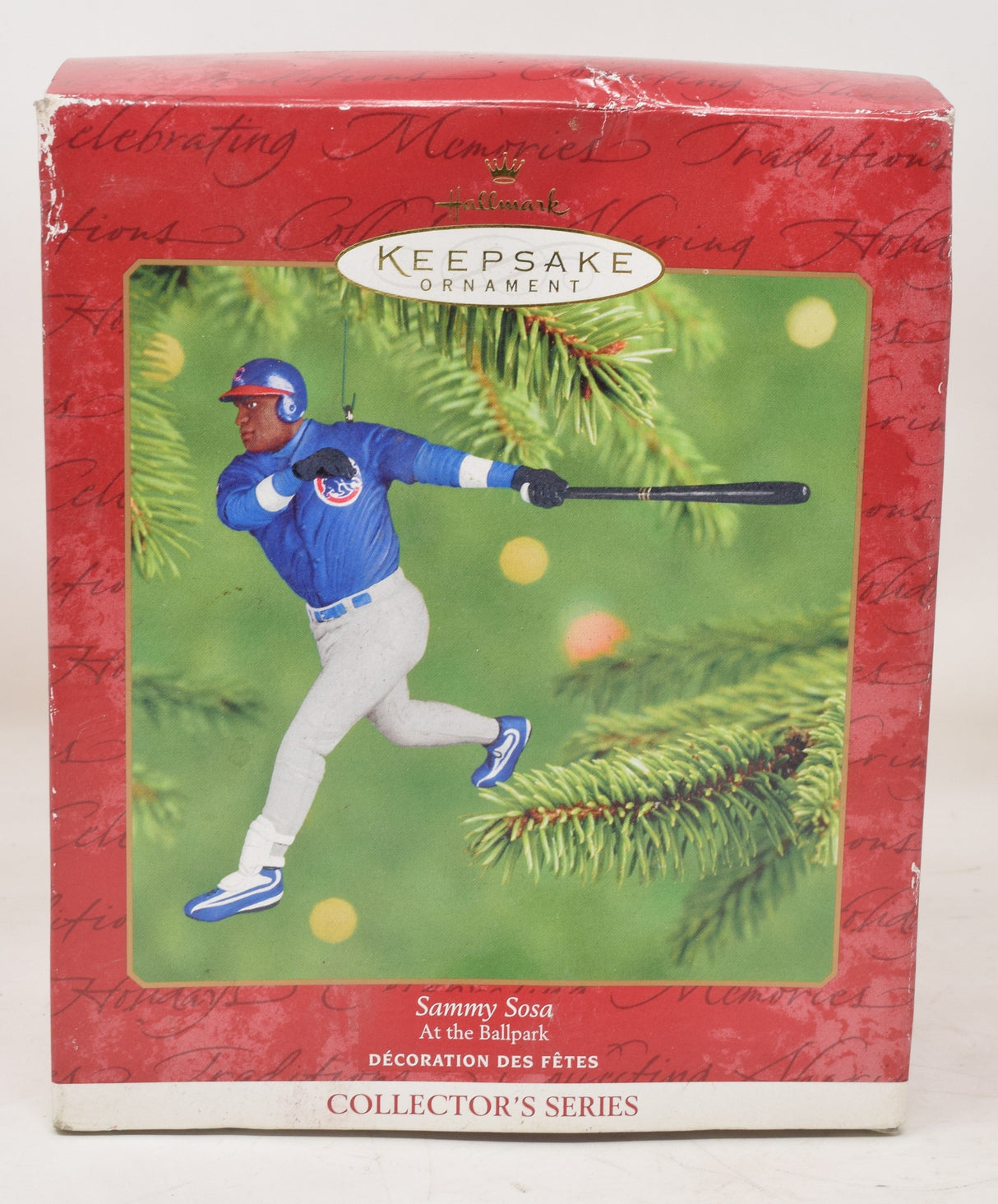 Hallmark Keepsake Ornament Sammy Sosa Baseball MLB Christmas Tree 2001 NIB