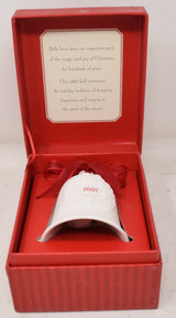 Hallmark Porcelain Dated Bell Christmas Ornament 2007 NIB