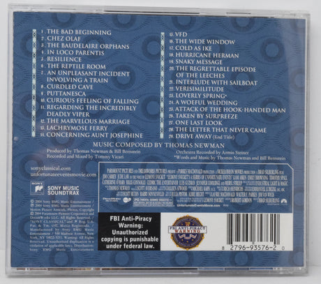 A Series Of Unfortunate Events Soundtrack CD Thomas Newman Sony