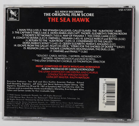The Sea Hawk Soundtrack CD Varujan Kojian Varese