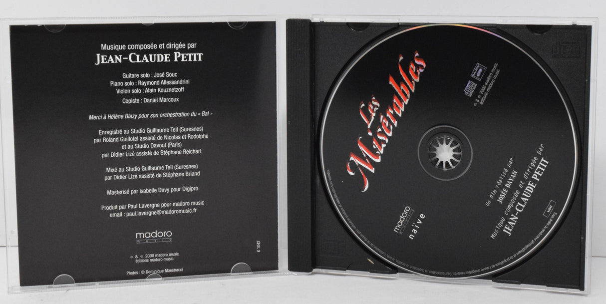 Les Miserables Soundtrack CD Jean Claude Petit Madoro