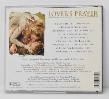 Lovers Prayer Soundtrack CD Joel McNeely Varese