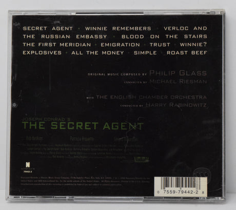 Secret Agent Soundtrack CD Philip Glass None Such