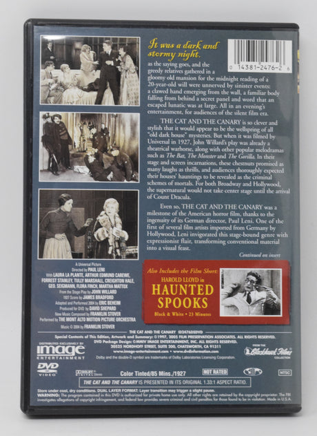 The Cat And The Canary DVD