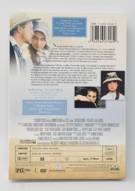 Tess DVD Nastassja Kinski