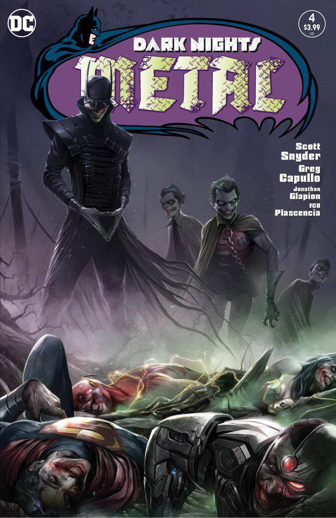 Dark Nights Metal 4 DC 2017 NM Francesco Mattina Variant Batman Who Laughs Joker