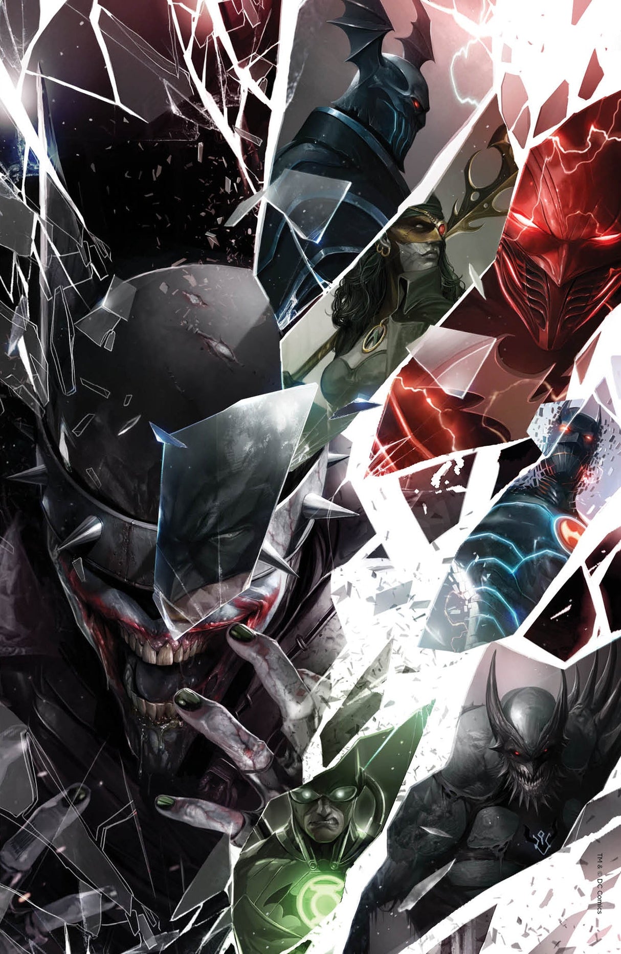 Dark Nights Metal 6 DC 2018 Francesco Mattina Variant Batman Who Laughs Shattered