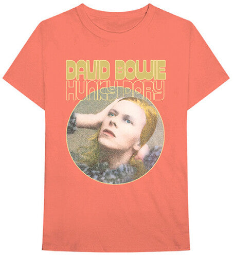 David Bowie Hunky Dory Portrait Orange Unisex Short Sleeve T-shirt 2XL [T-Shirt]