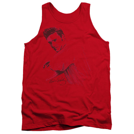Elvis Presley On The Range Mens Tank Top Shirt Red Officially Licensed