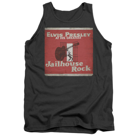 Elvis Presley Greatest Mens Tank Top Shirt Charcoal Officially Licensed