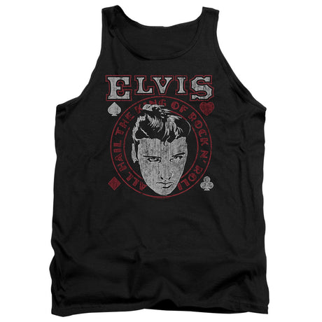 Elvis Presley Hail The King Mens Tank Top Shirt Black Officially Licensed