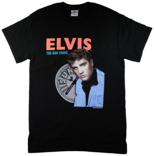 Elvis Presley The Sun Years Black Unisex Adult Short Sleeve Tee Shirt(Large) [T-Shirt]