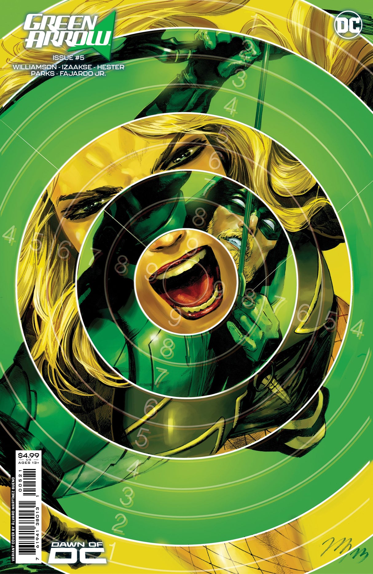 Green Arrow #5 (Of 6) B Alvaro Martinez Bueno Card Stock Variant (10/24/2023) Dc
