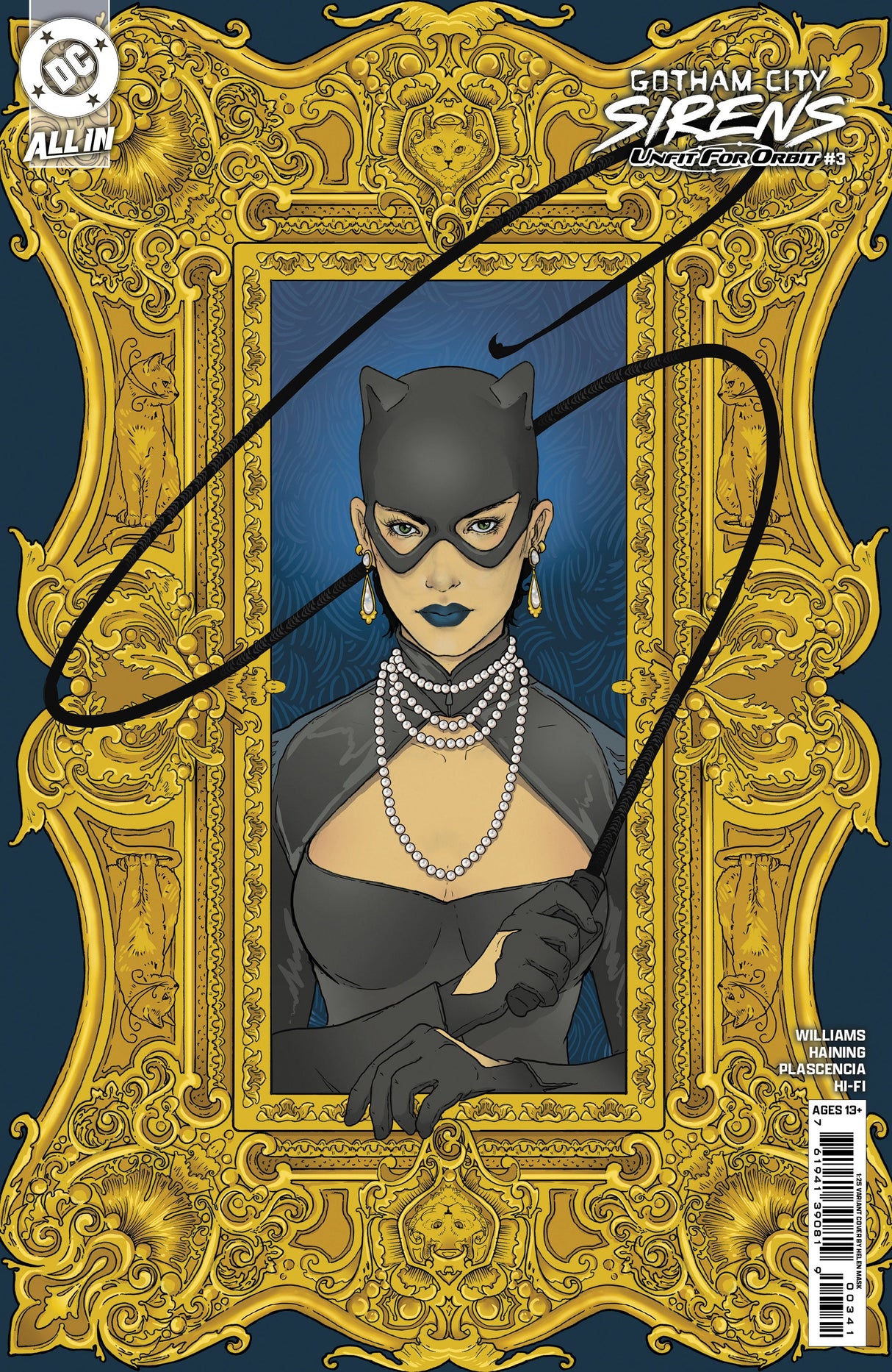 Gotham City Sirens Unfit For Orbit #3 (Of 5) E 1:25 Helen Mask Variant (07/16/2025) Dc