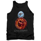 Game Of Thrones Combined Targaryn And Stark Mens Tank Top Shirt Black Officially Licensed