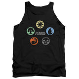 Magic The Gathering 5 Colors Mens Tank Top Shirt Black Officially Licensed
