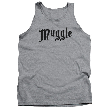 Harry Potter Muggle Mens Tank Top Shirt Athletic Heather Officially Licensed