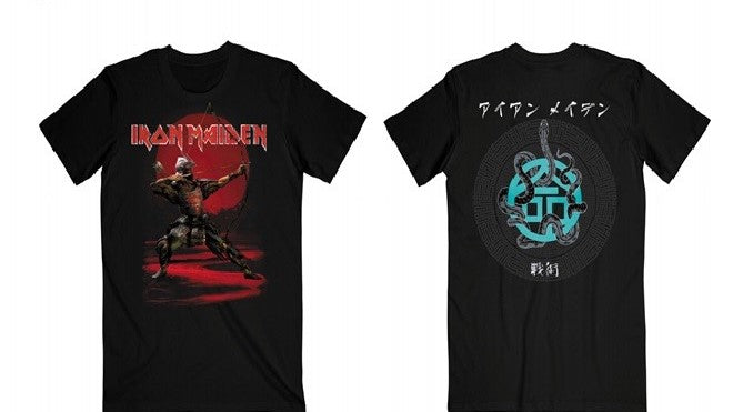 Iron Maiden Senjetsu Eddie Archer Red Circle Tee (Black) [T-Shirt]