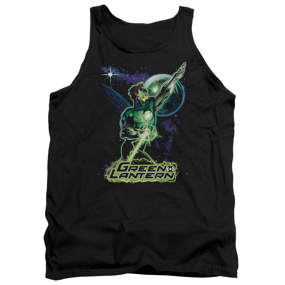 Justice League Assemble Hal Galaxy Mens Tank Top Shirt Black Officially Licensed