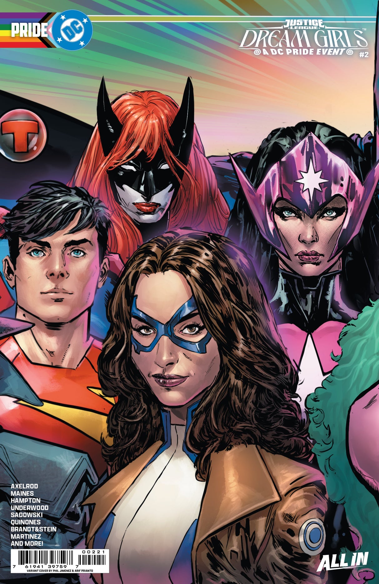 Justice League Dream Girls A Dc Pride Event #2 (Of 4) B Phil Jimenez Connecting Variant (06/10/2026) Dc