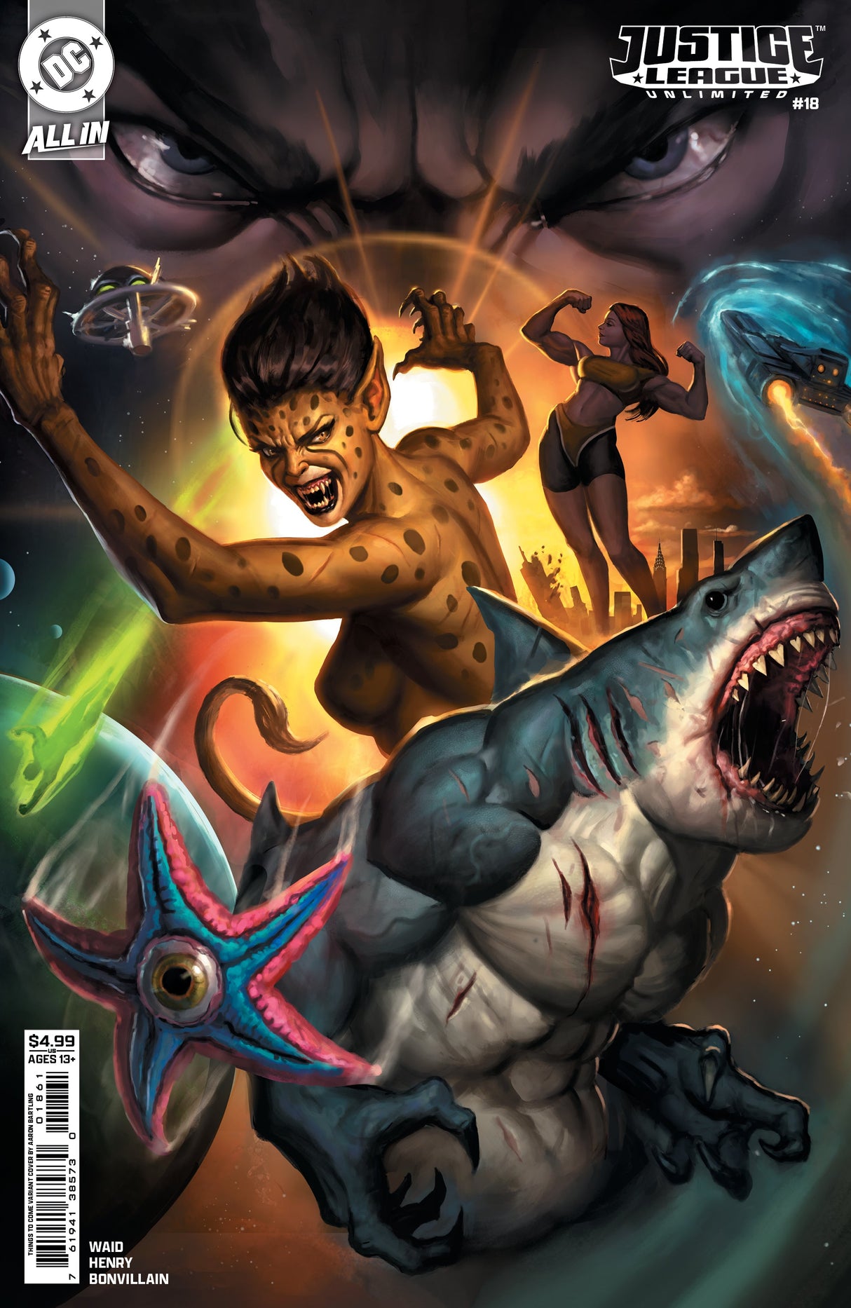 Justice League Unlimited #18 E Aaron Bartling Things To Come Variant (Dc K.O.) (04/22/2026) Dc