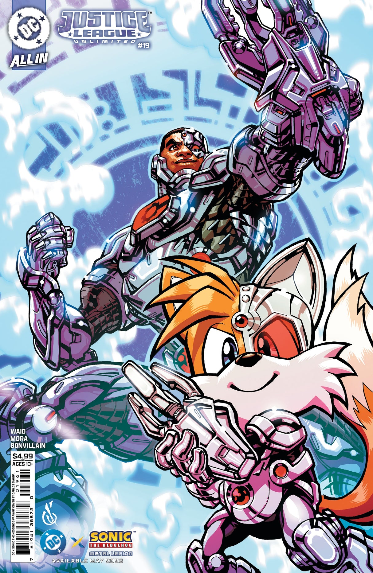 Justice League Unlimited #19 F Carlos Danda Dc X Sonic Variant (05/27/2026) Dc