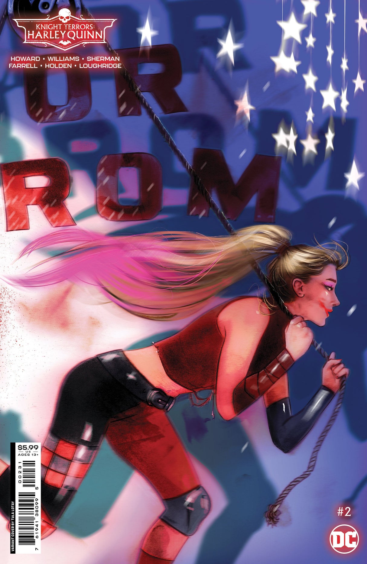 Knight Terrors Harley Quinn #2 (Of 2) C Tula Lotay Card Stock Variant (08/22/2023) Dc