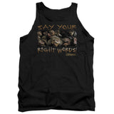 Labyrinth Say Your Right Words Mens Tank Top Shirt Black Officially Licensed