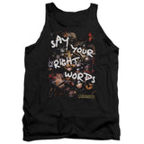 Labyrinth Right Words Mens Tank Top Shirt Black Officially Licensed