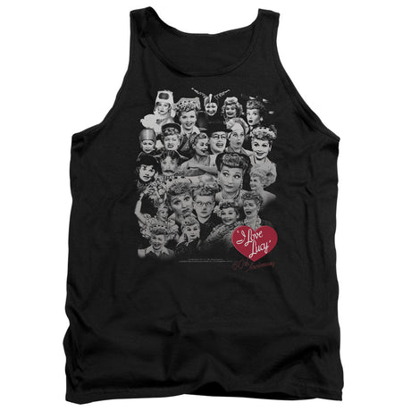 I Love Lucy 60 Years Of Fun Mens Tank Top Shirt Black Officially Licensed