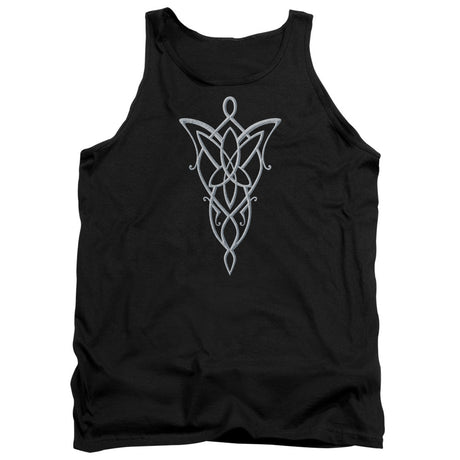 Lord Of The Rings Arwen Necklace Mens Tank Top Shirt Black Officially Licensed
