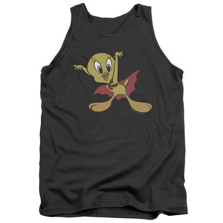 Looney Tunes Vampire Tweety Mens Tank Top Shirt Charcoal Officially Licensed