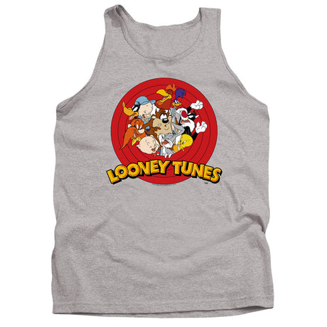 Looney Tunes Group Mens Tank Top Shirt Athletic Heather Officially Licensed
