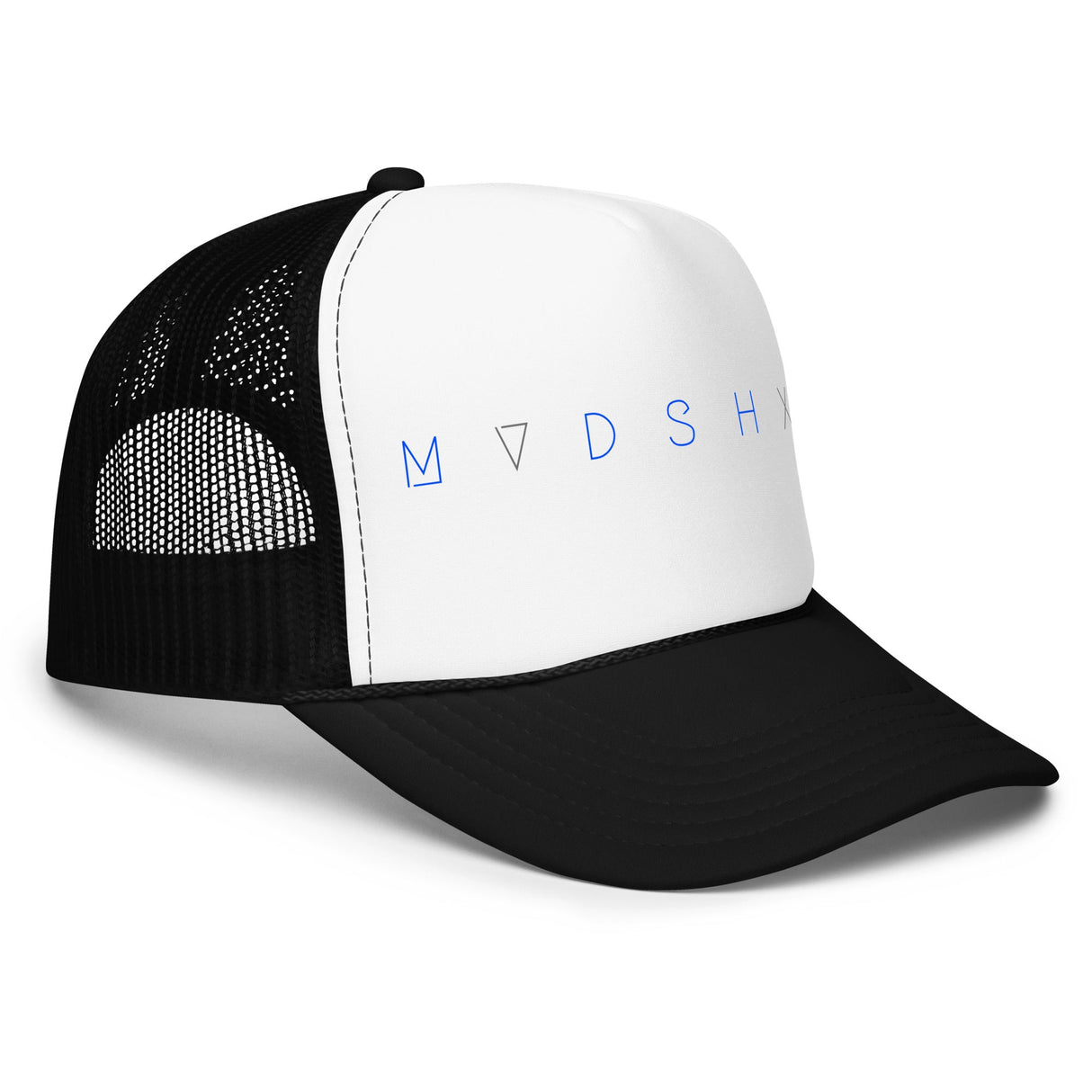 MUDSHOW - Logo White + Black Trucker Hat