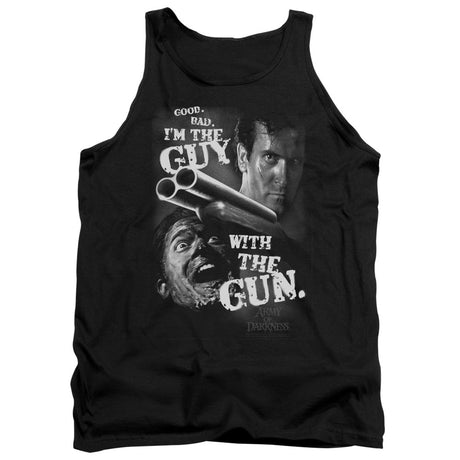 Army Of Darkness Guy With The Gun Mens Tank Top Shirt Black Officially Licensed