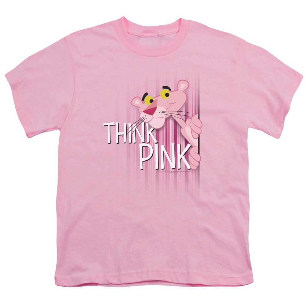 Pink Panther Think Pink Kids Youth T Shirt Pink Officially Licensed