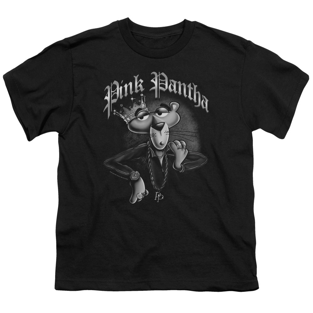 Pink Panther Pink Pantha Kids Youth T Shirt Black Officially Licensed