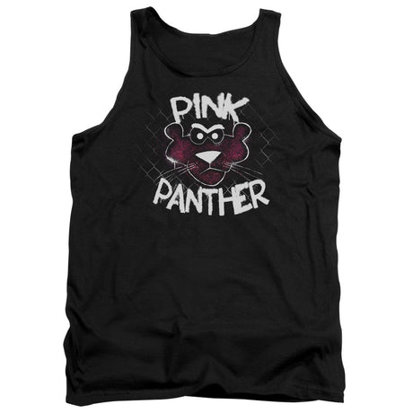 Pink Panther Spray Panther Mens Tank Top Shirt Black Officially Licensed