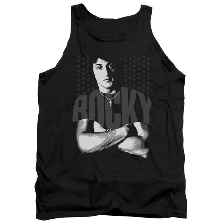 Rocky Shirt Mens Tank Top Shirt Black Officially Licensed