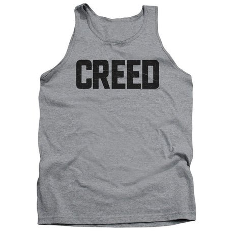 Creed Cracked Logo Mens Tank Top Shirt Athletic Heather Officially Licensed