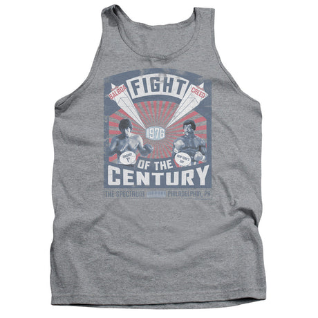 Rocky Balboa Creed Fight Poster Mens Tank Top Shirt Athletic Heather Officially Licensed