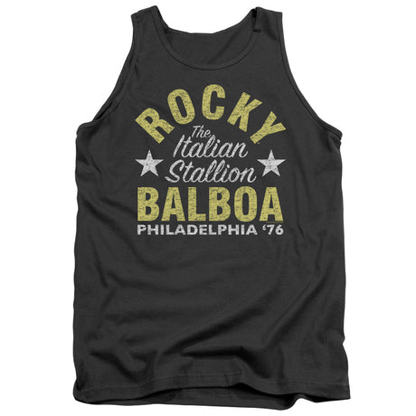 Rocky Rocky Philly Mens Tank Top Shirt Charcoal Officially Licensed