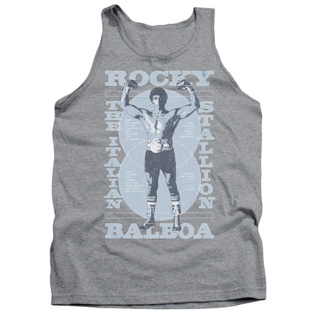 Rocky Gun Show Mens Tank Top Shirt Athletic Heather Officially Licensed