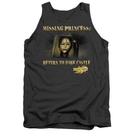 Mirrormask Missing Princess Mens Tank Top Shirt Charcoal Officially Licensed