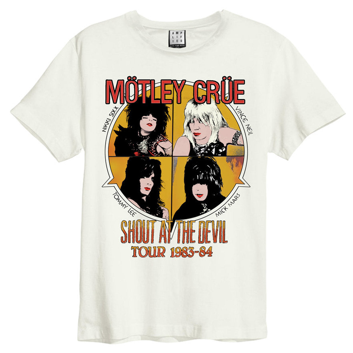 Motley Crue Shout At The Devil Vintage White T Shirt [T-Shirt]
