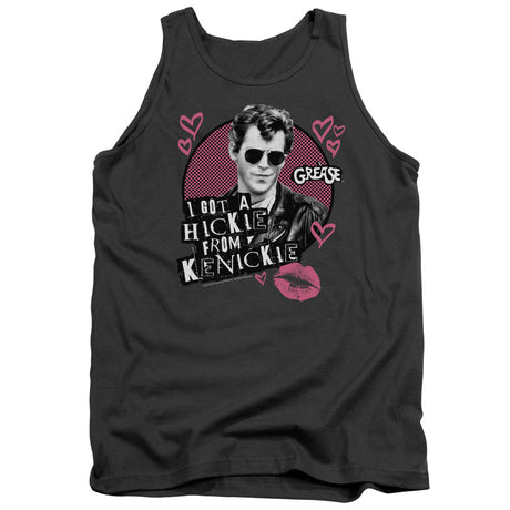 Grease Kenickie Mens Tank Top Shirt Charcoal Officially Licensed