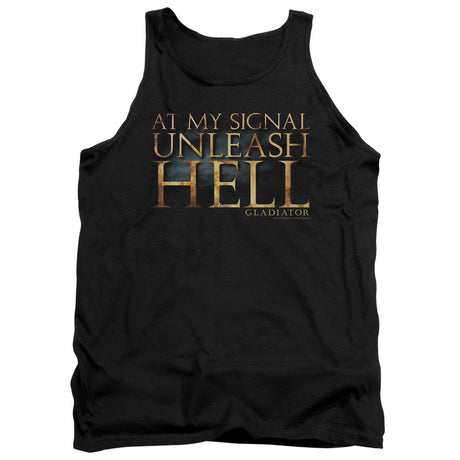 Gladiator Unleash Hell Mens Tank Top Shirt Black Officially Licensed