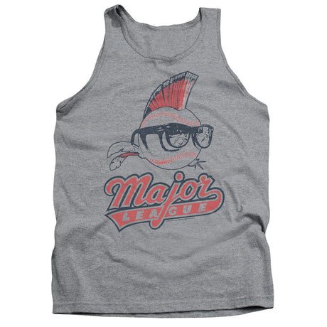 Major League Vintage Logo Mens Tank Top Shirt Athletic Heather Officially Licensed