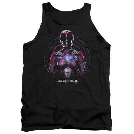 Power Rangers Pink Ranger Mens Tank Top Shirt Black Officially Licensed
